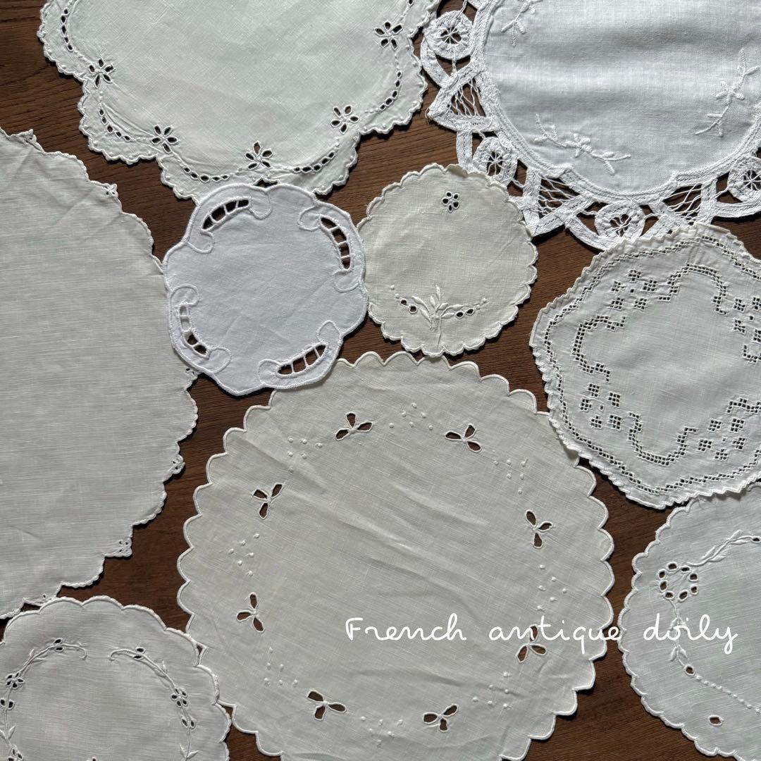 フランスアンティークஐ⋆*可愛いドイリー大小セット❤︎