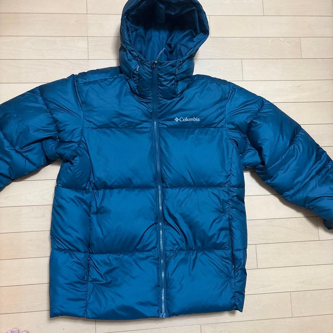 【激レア】Columbia フード付きダウンジャケット M 青
