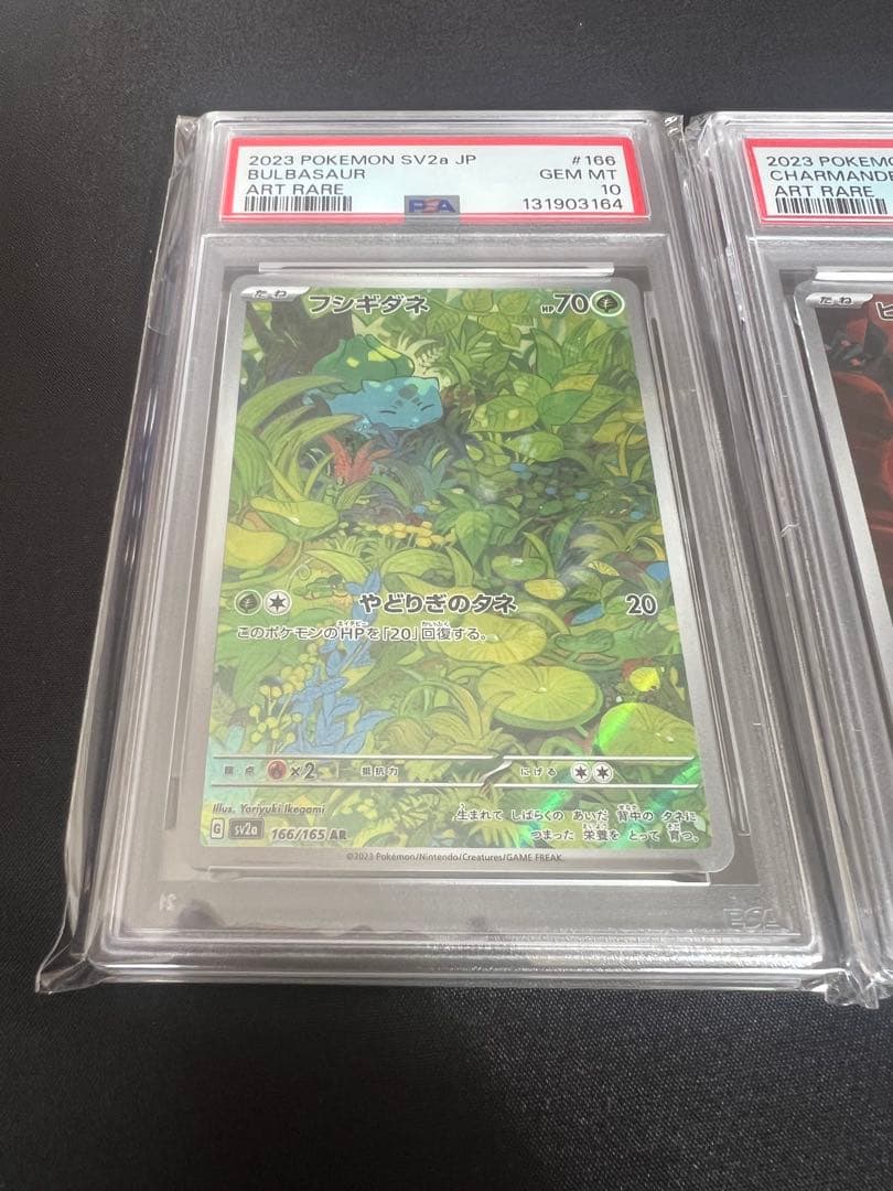 ⚫︎【PSA10】ポケモンカード フシギダネ ヒトカゲ ゼニガメ AR