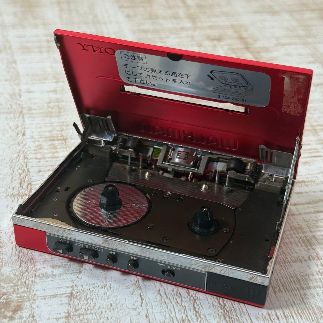 SONY WALKMAN WM-501 ソニー　ウォークマン　レッド　ジャンク