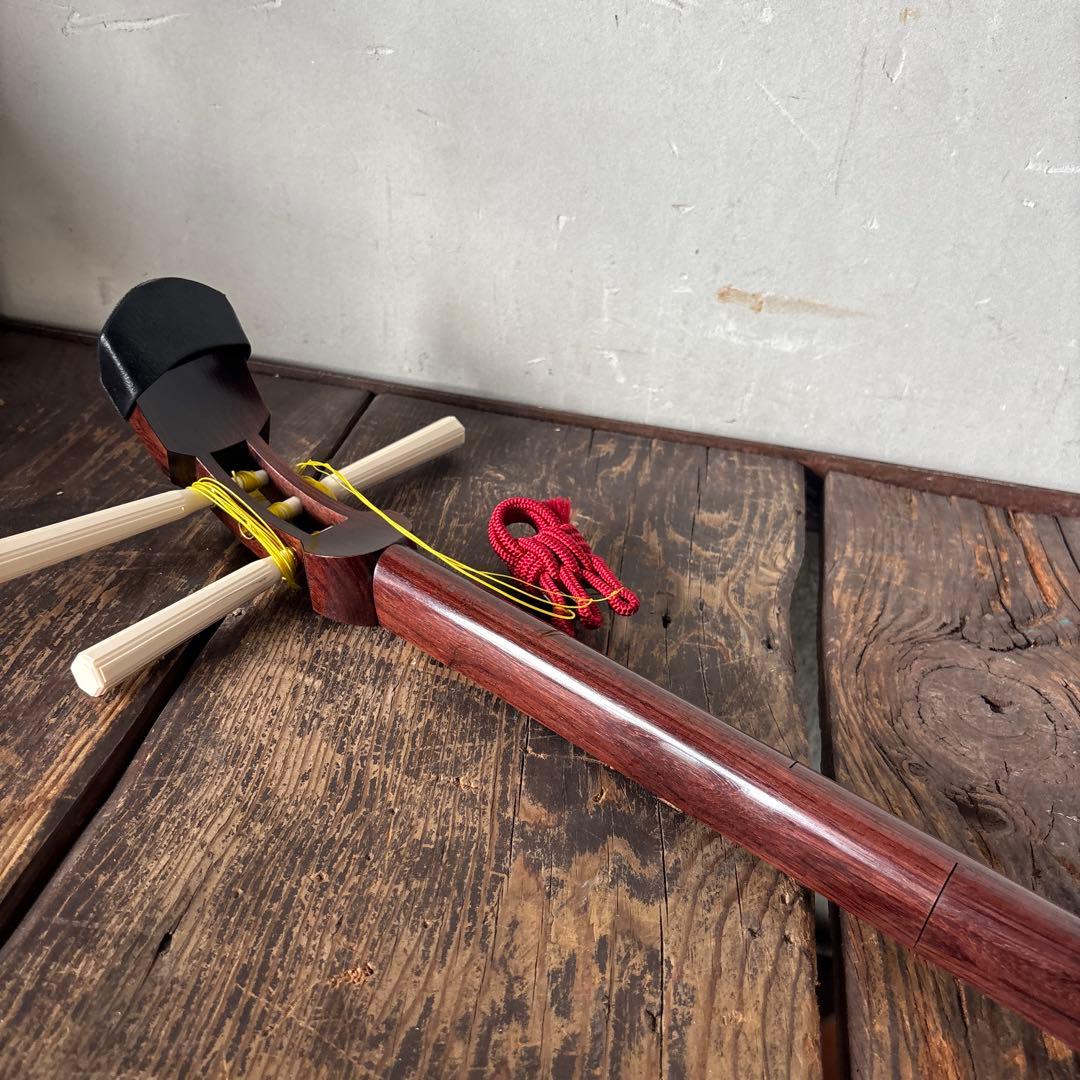 民謡　三味線 経木 使用　3本弦