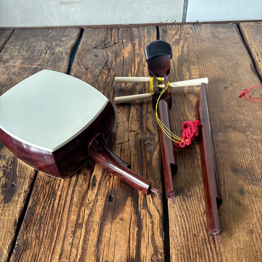 民謡　三味線 経木 使用　3本弦