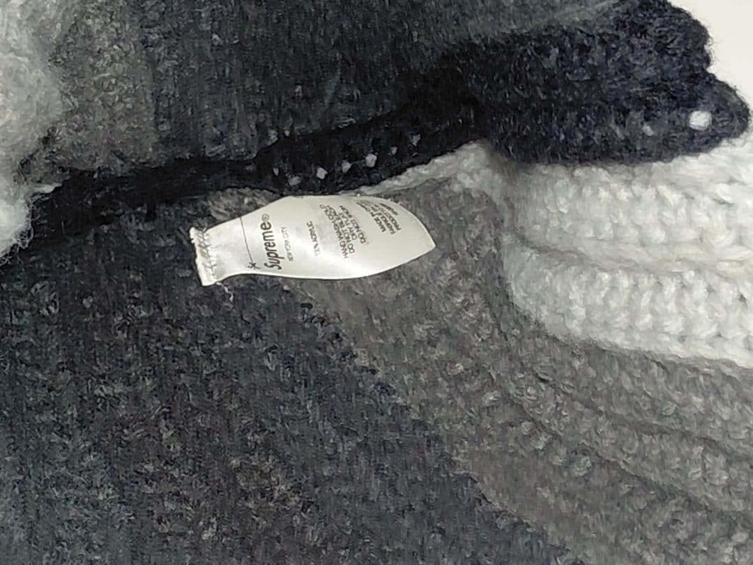 美品　Supreme　Gradient　Crochet　Beanie　Black