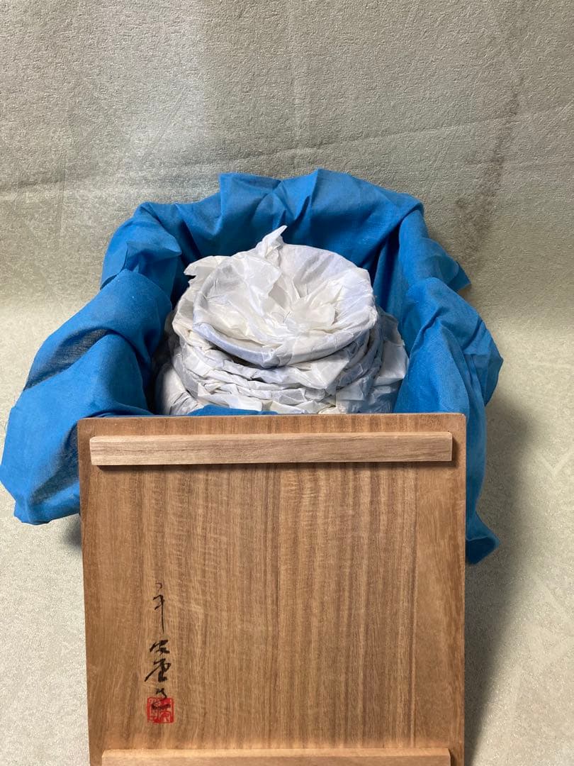 漆器　山田平安堂　器　仏器　黒漆器　入れ子腕　共箱付き　レトロ/a