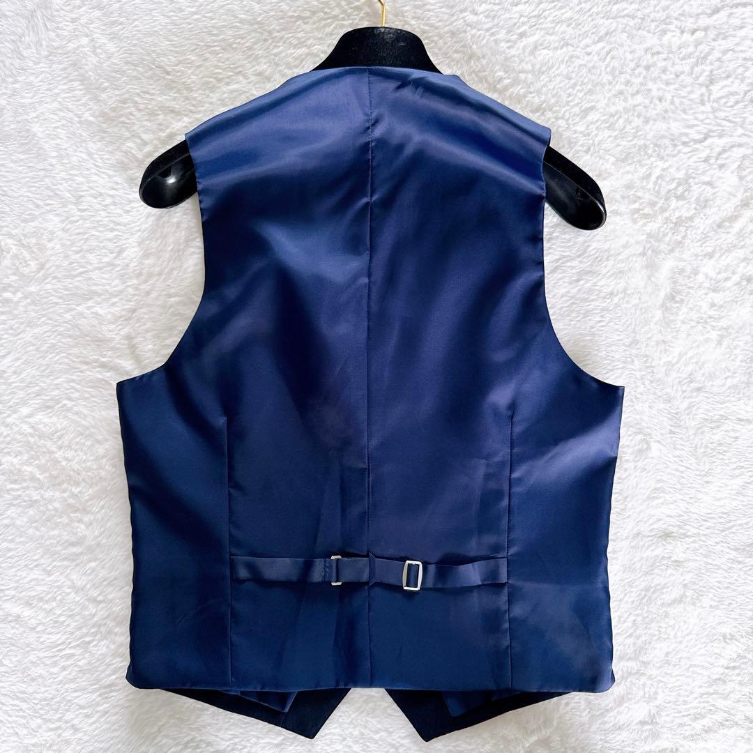 【PERSON'S FOR MEN】3ピース スーツ ネイビー YA4サイズ