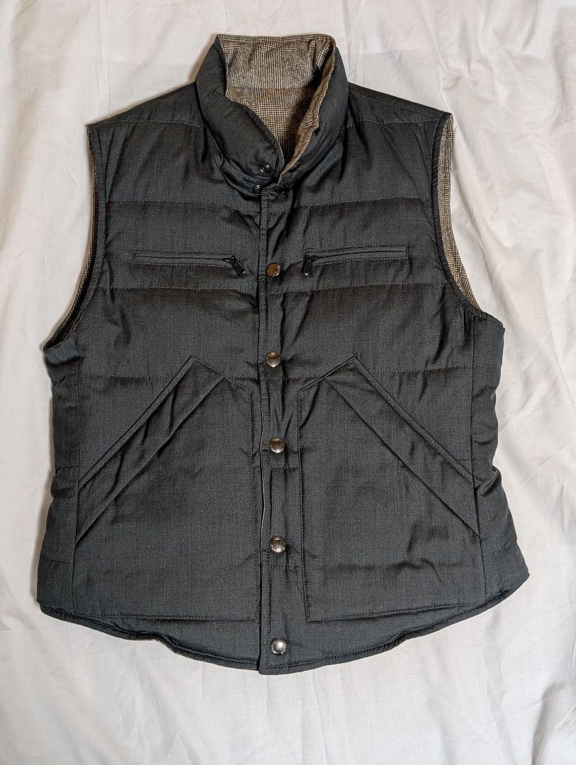 j kato【美品】ブルネロクチネリ リバーシブル ダウンベスト S