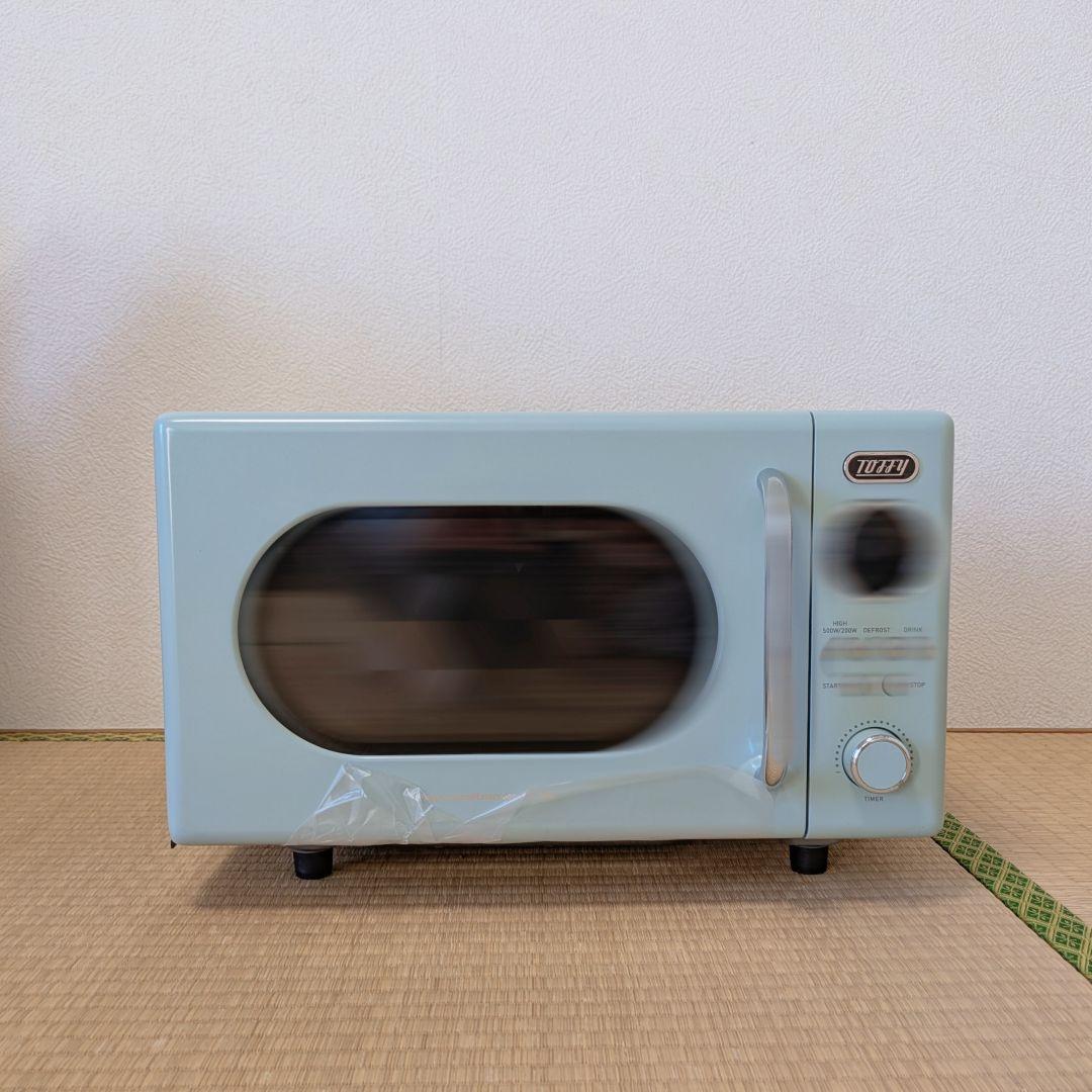 【新品未使用・匿名配送】Toffy 電子レンジ ペールアクア