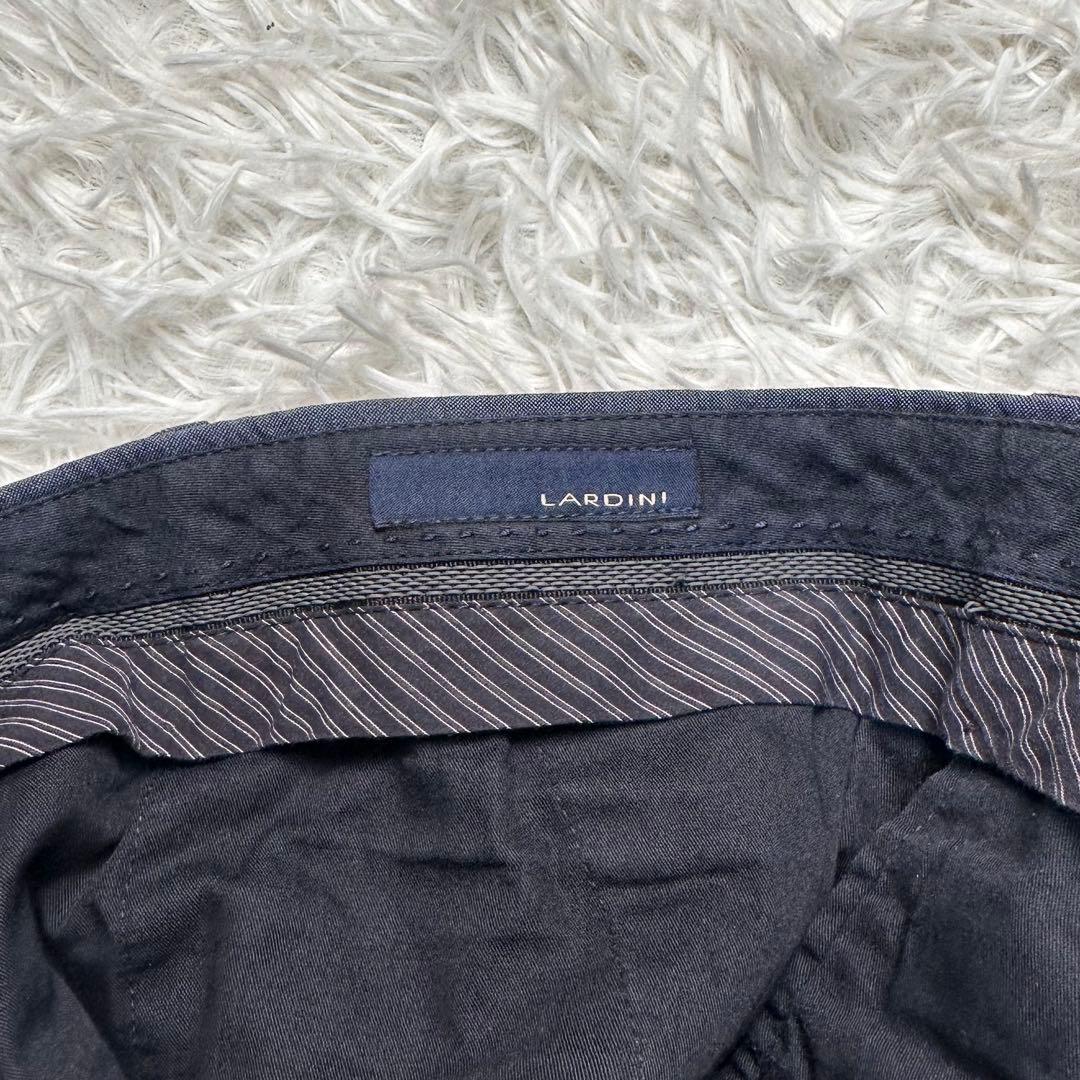 美品 ラルディーニ ブートニエール セットアップ ネイビー ウール100% 46
