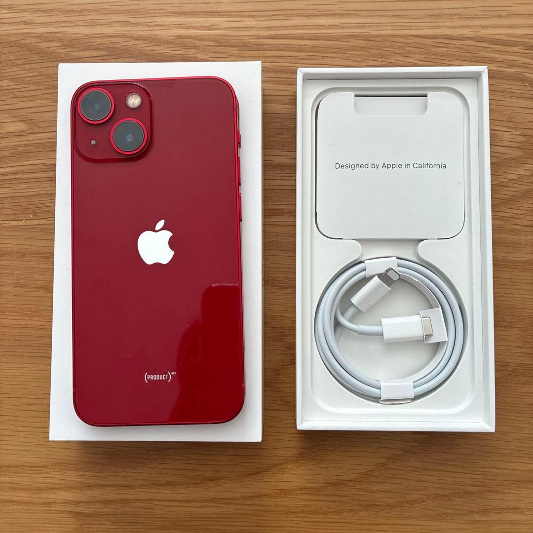 【美品】Apple iPhone 13mini PRODUCT RED