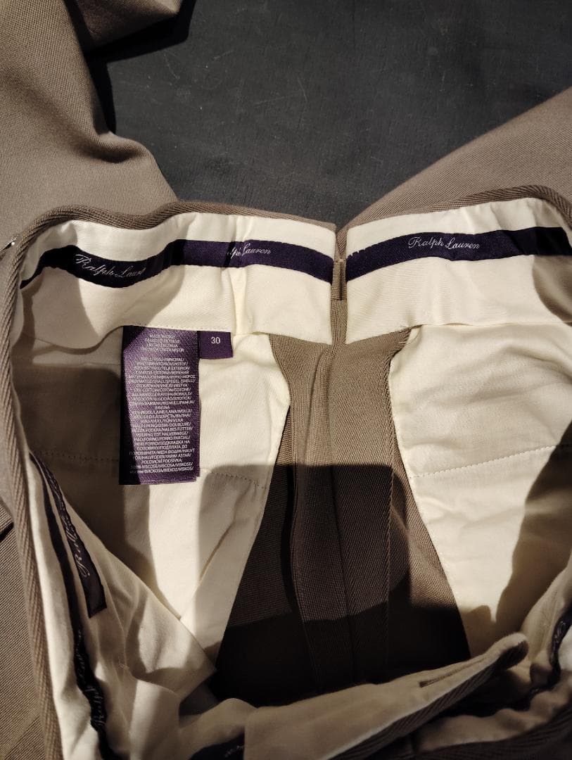 Ralph Lauren Purple label ベージュ スラックス 30