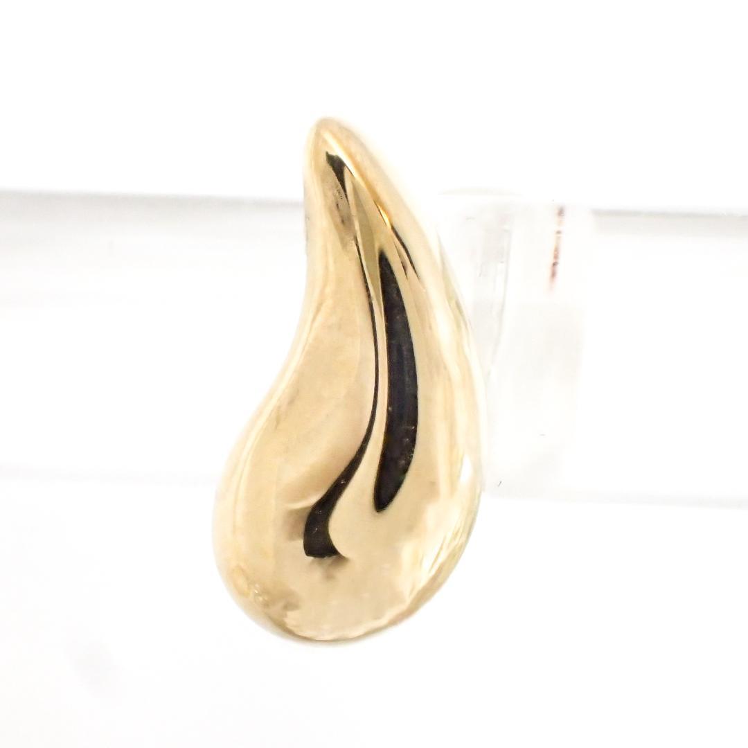 ティファニー K18YG ティアドロップ ピアス 片方のみ キャッチなし