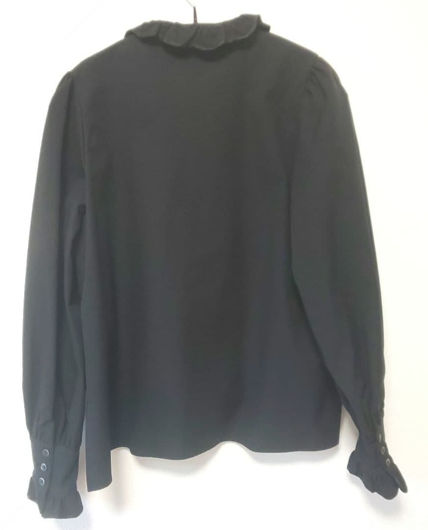 ロージーモンスター　ルミエールブラウス　フリルカラー ブラック FREE