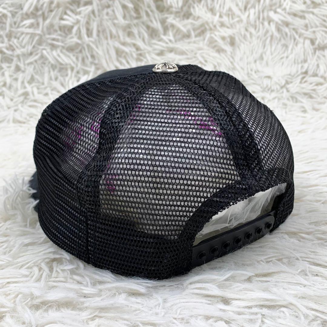 【正規品】クロムハーツ トラッカーキャップ CHパッチクロスボール ブラック