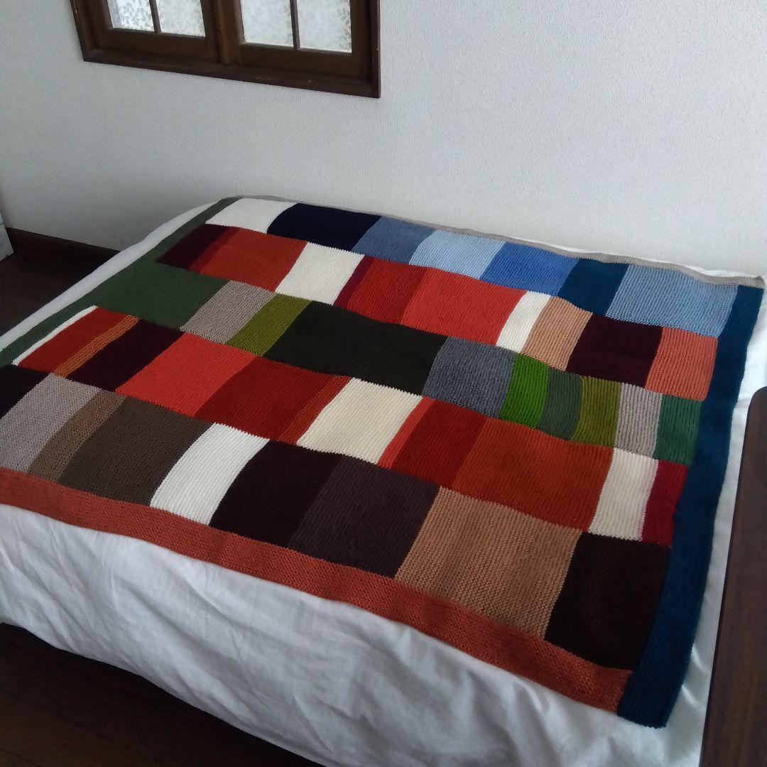 手編みブランケット　マルチカバー