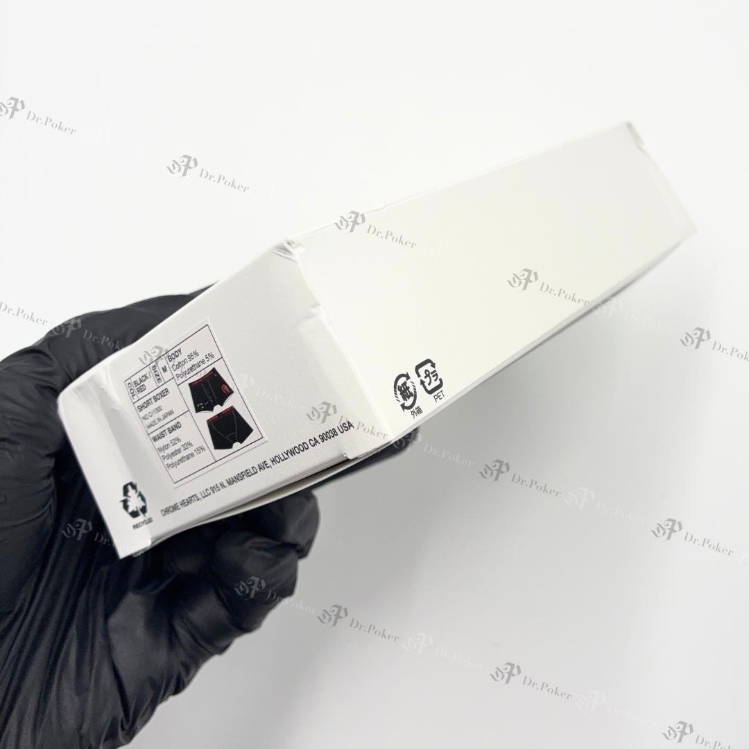 【新品】 Chrome Hearts ショート ボクサー ブリーフ 黒×赤 M