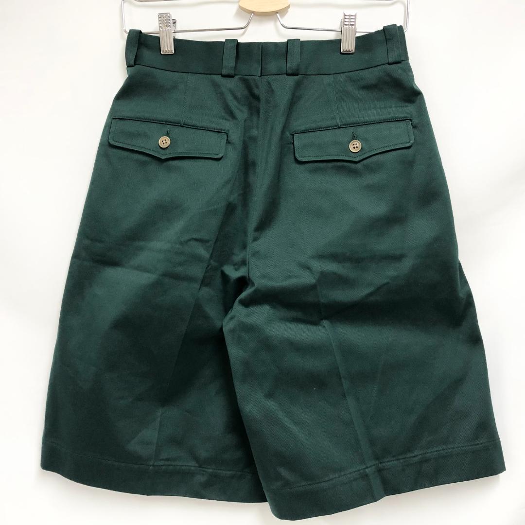 ○★新品未使用　nanamica　ダブルプリーツチノショーツ　0　グリーン