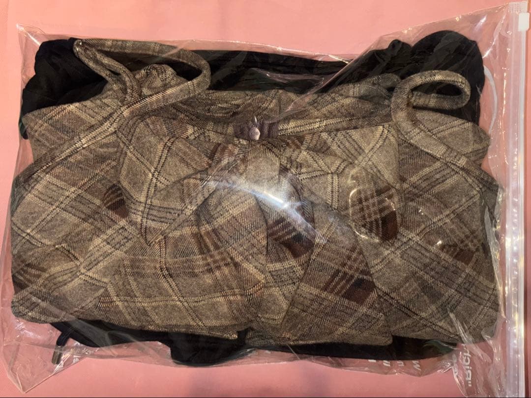 bubbles チェックパーカーワンピース Mサイズ