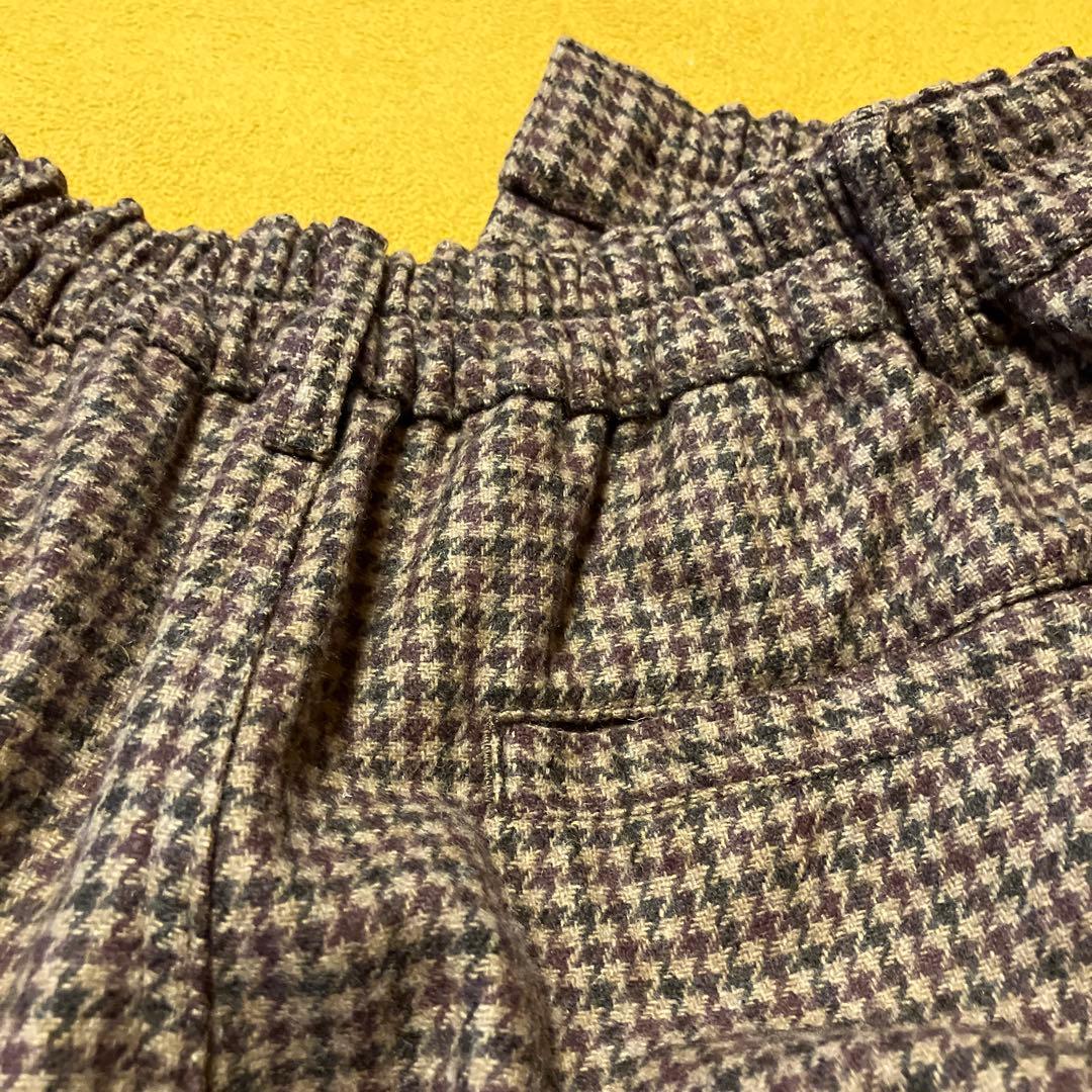 HARVESTY ハーベスティ サーカスパンツ ウール チェック