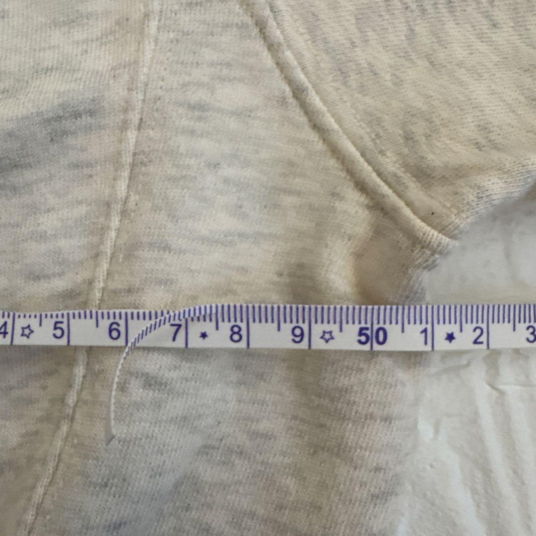 アダムエロペ　ADAM ET ROPE ハーフスリーブスウェット　アイボリー