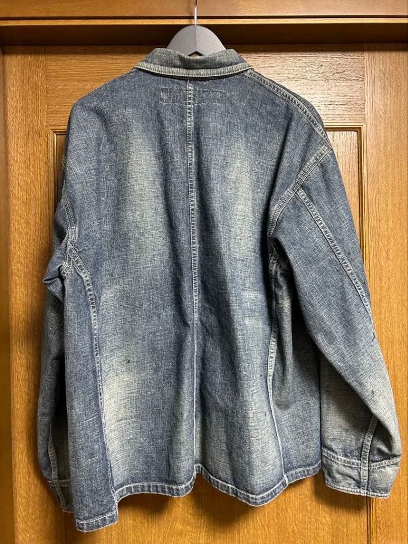 ジャケット・アウター WASHED SHORT COVERALL JACKET