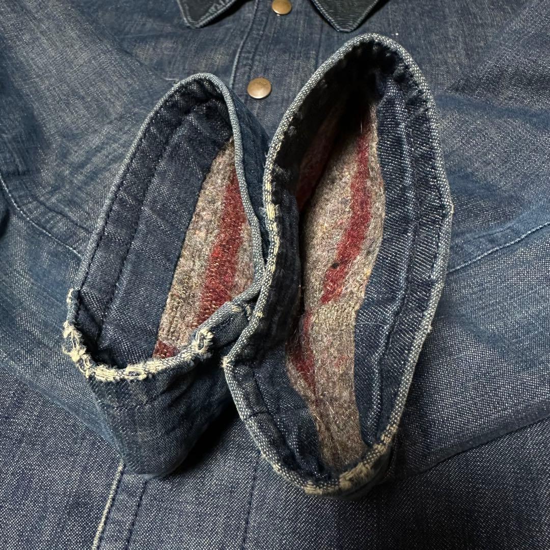 【Wrangler☆ラングラー】カバーオール☆襟コーデュロイ☆裏地ブランケットM