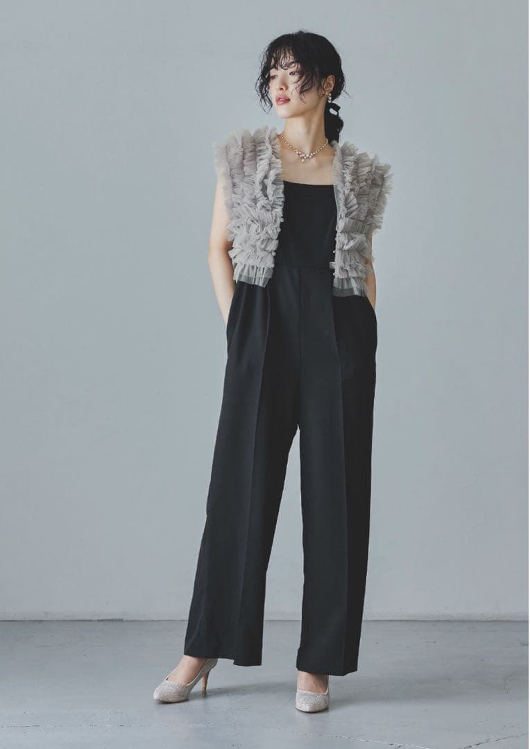 niana チュールベストオールインワンパンツドレス Mサイズ