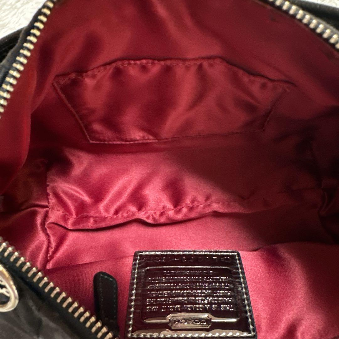 COACH コーチ　ポピー　黒　ワンショルダーバッグ ハンドバッグ　y2k