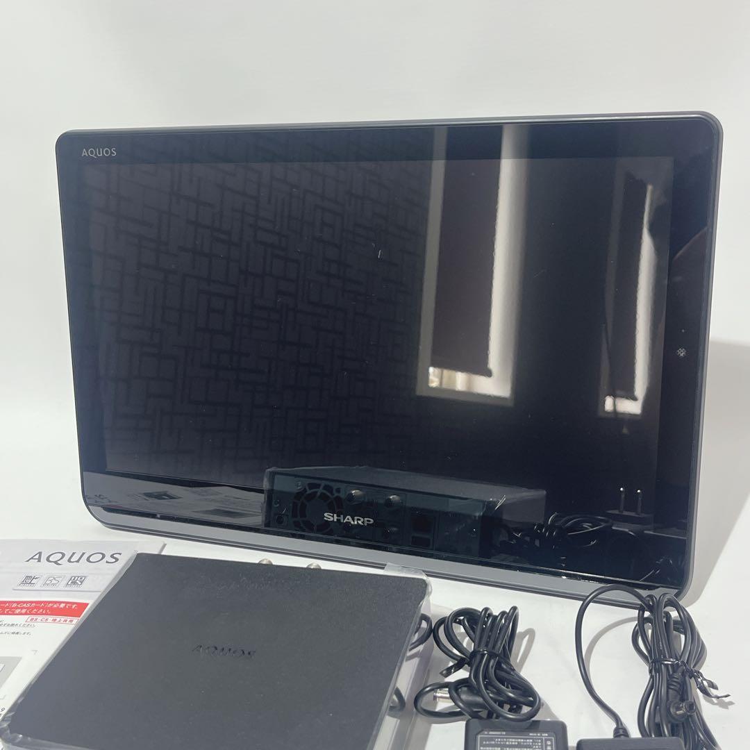 極美品　シャープ 2T-C16AP-B アクオス ポータブル液晶テレビ　防水