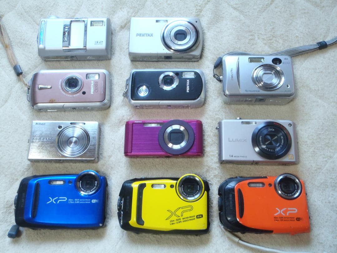 ⭕️動作品XP140など❤️１１台セット❤️各メーカー揃い❤️デジタルカメラ❤️