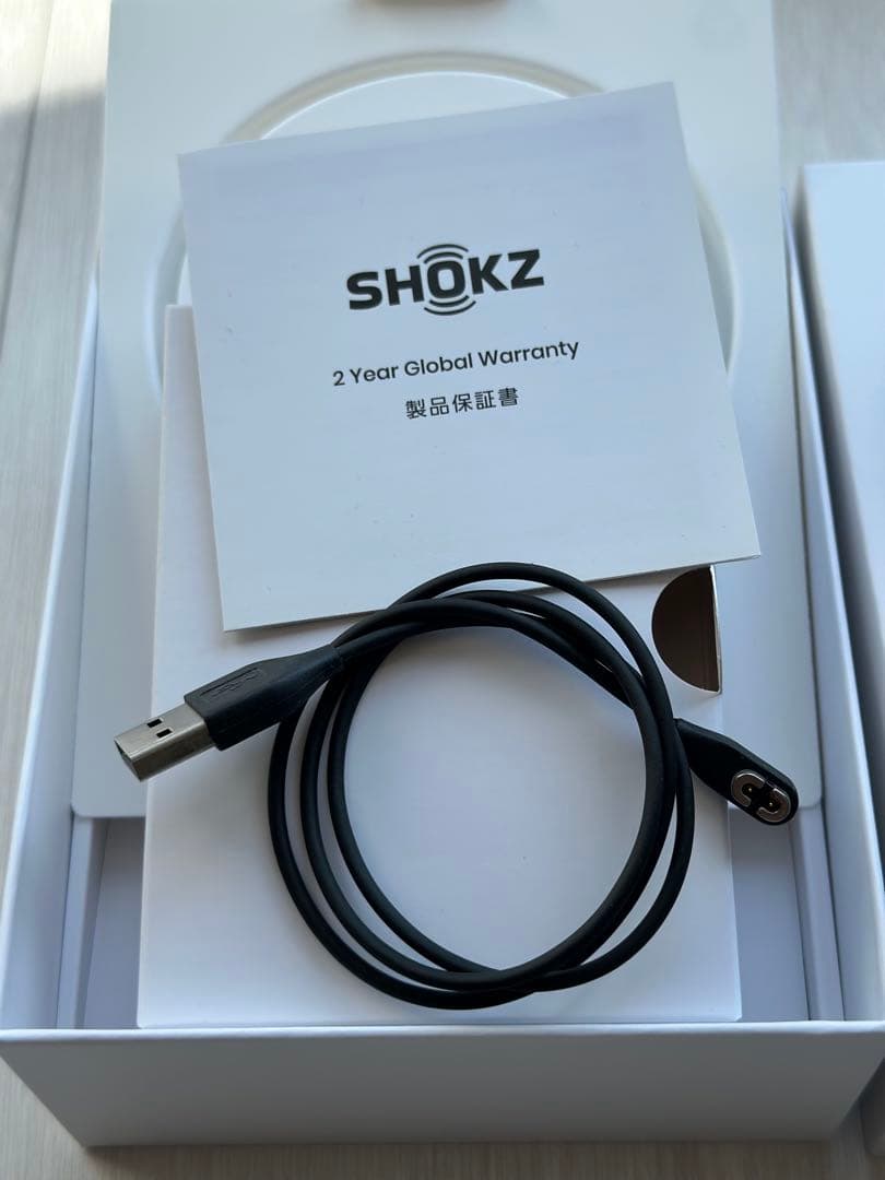 【2回使用の美品】SHOKZ OPENRUN 骨伝導イヤホン