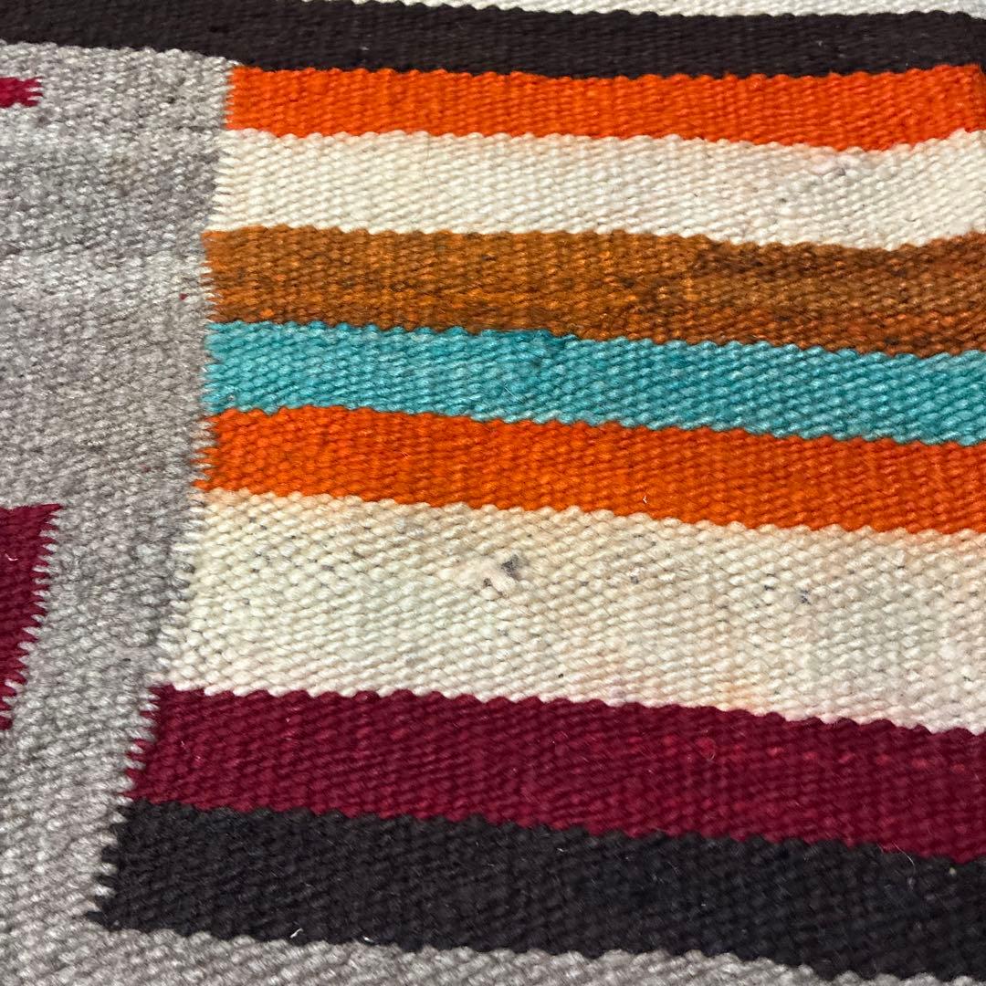 30s〜 Navajo ナバホ ビンテージ アンテーク ラグ 卍 スワスティカ