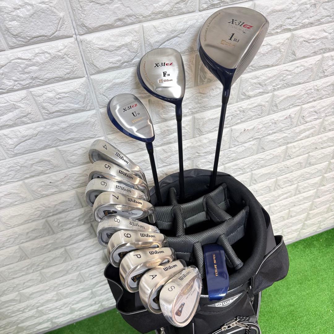 ゴルフセット　使用一回　Wilson ラウンド仕様　メンズ　右打ち　未使用多数