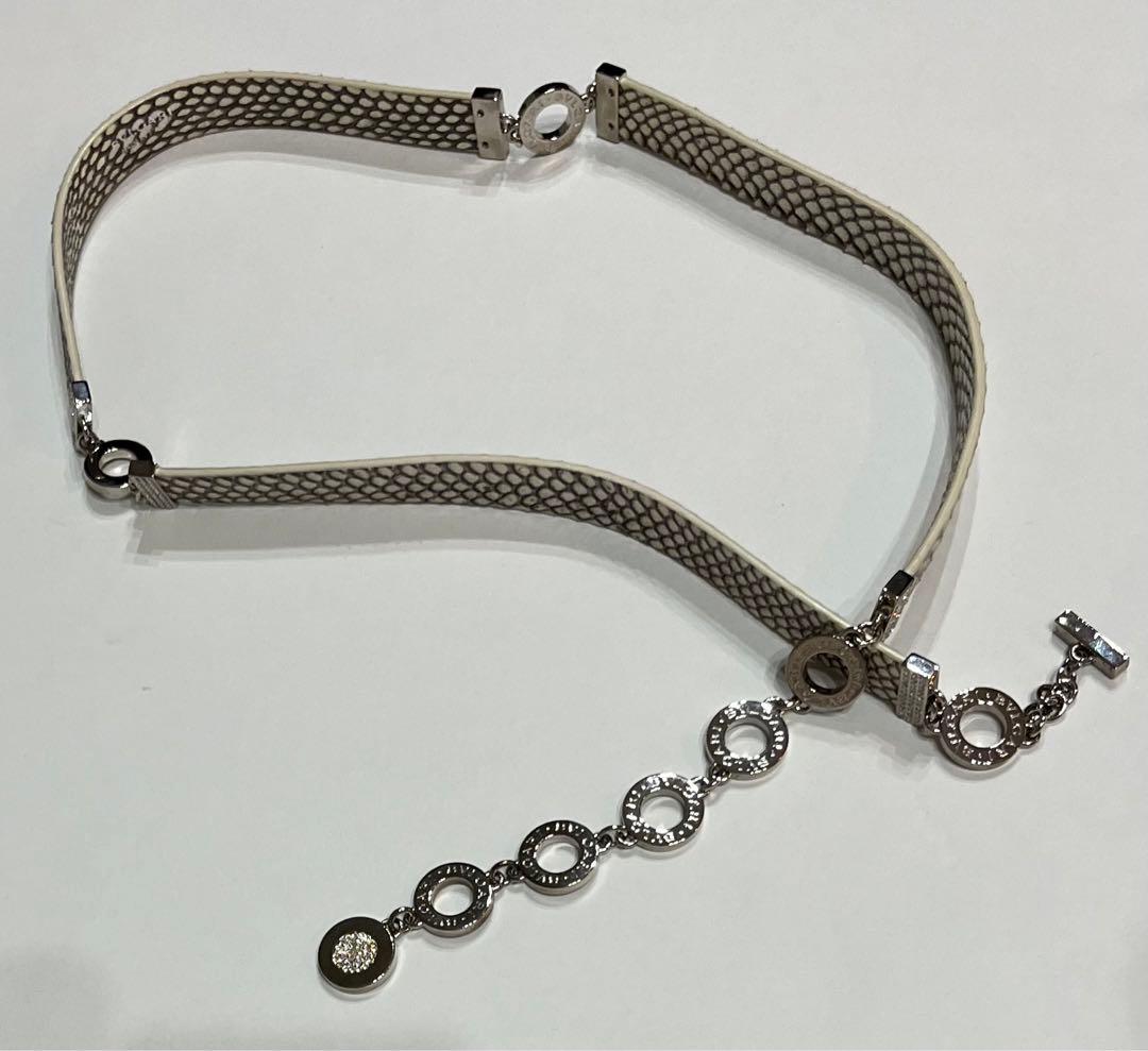 美品☆ブルガリ ベルト　ラインストーン チェーンベルト パイソン アクセサリー