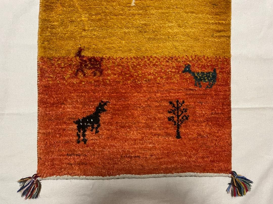 動物模様ギャッベ