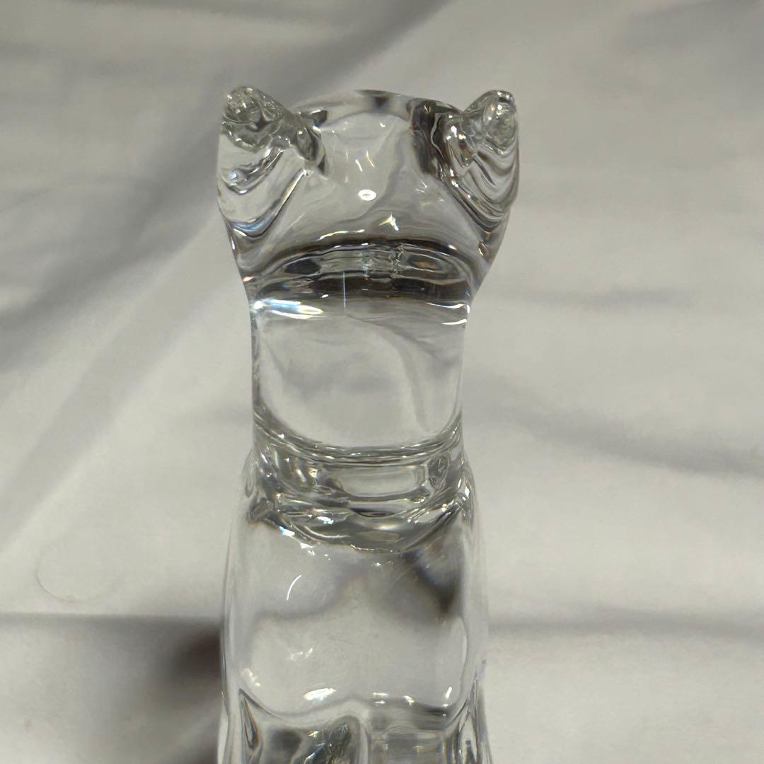 バカラ　エジプシャンキャット　フィギュリン　猫　クリスタル　置物