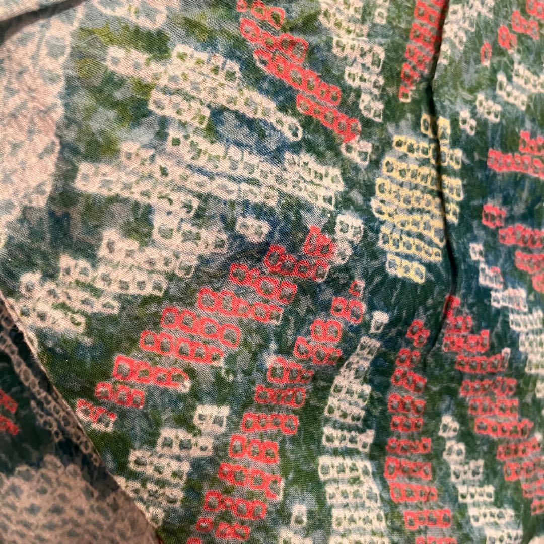 美品　有松絞り　総絞り　浴衣 夏物　パステル