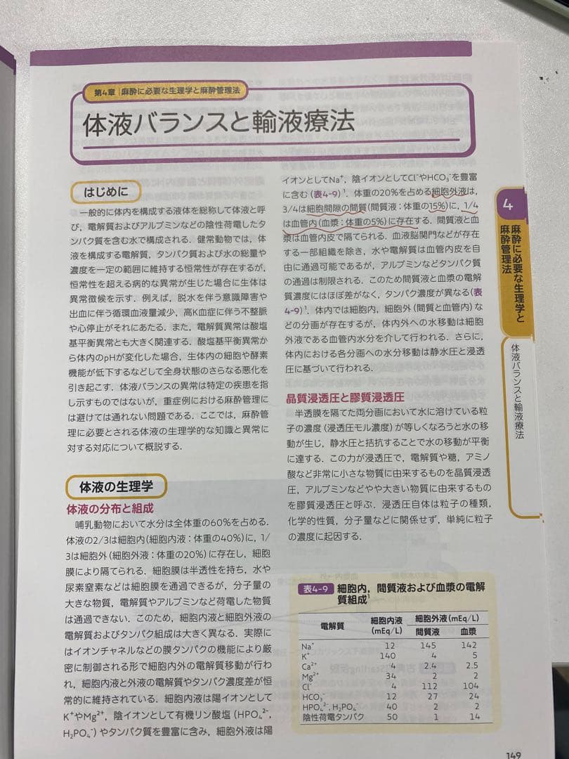 臨床麻酔・疼痛管理学（獣医）　裁断済み　書き込みあり