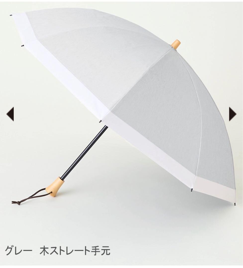 新品未使用　サンバリア100 折りたたみ日傘２段折 / コンビmoku グレー