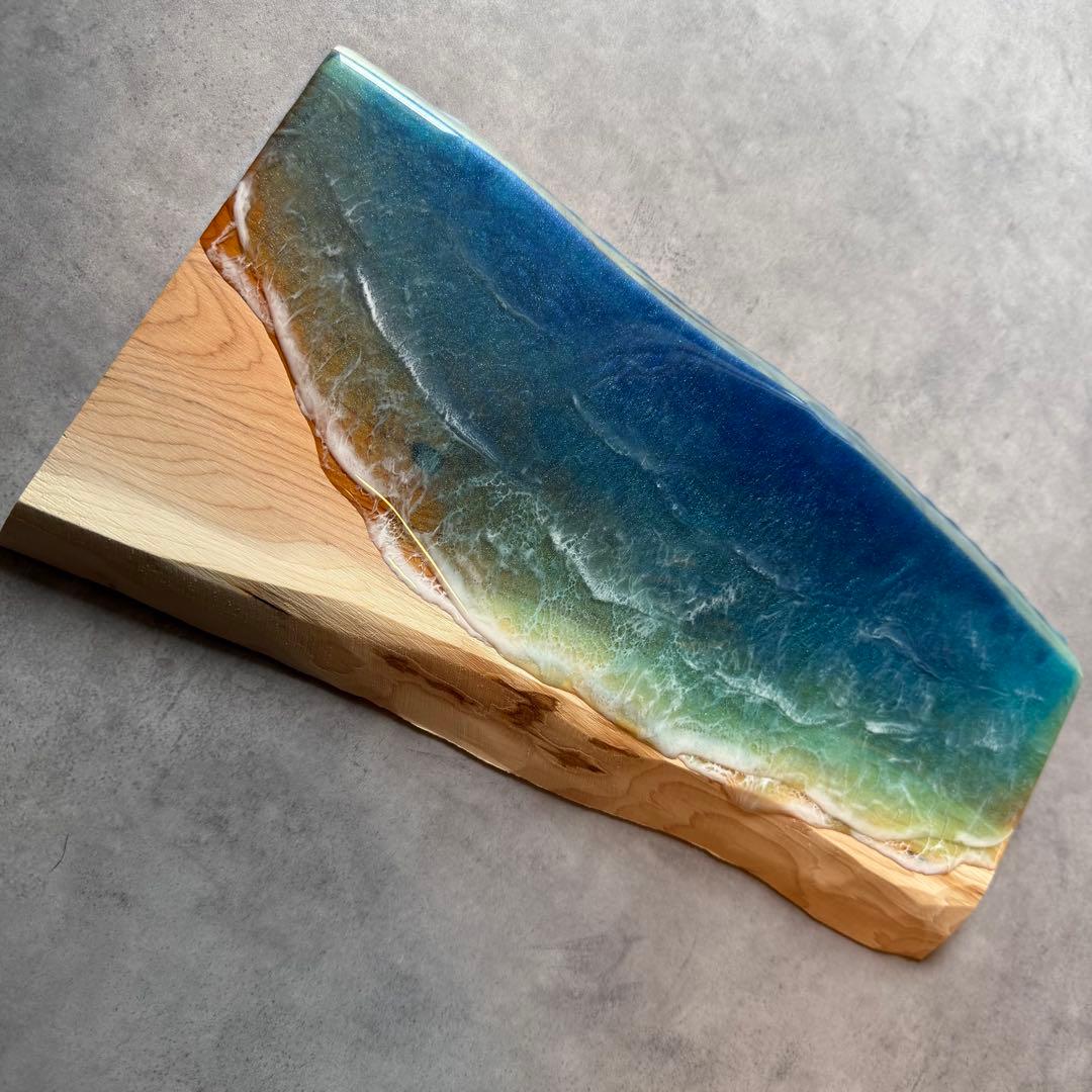 Sea Wood Collection - 波音の調べ【無垢 一枚板 耳付き】