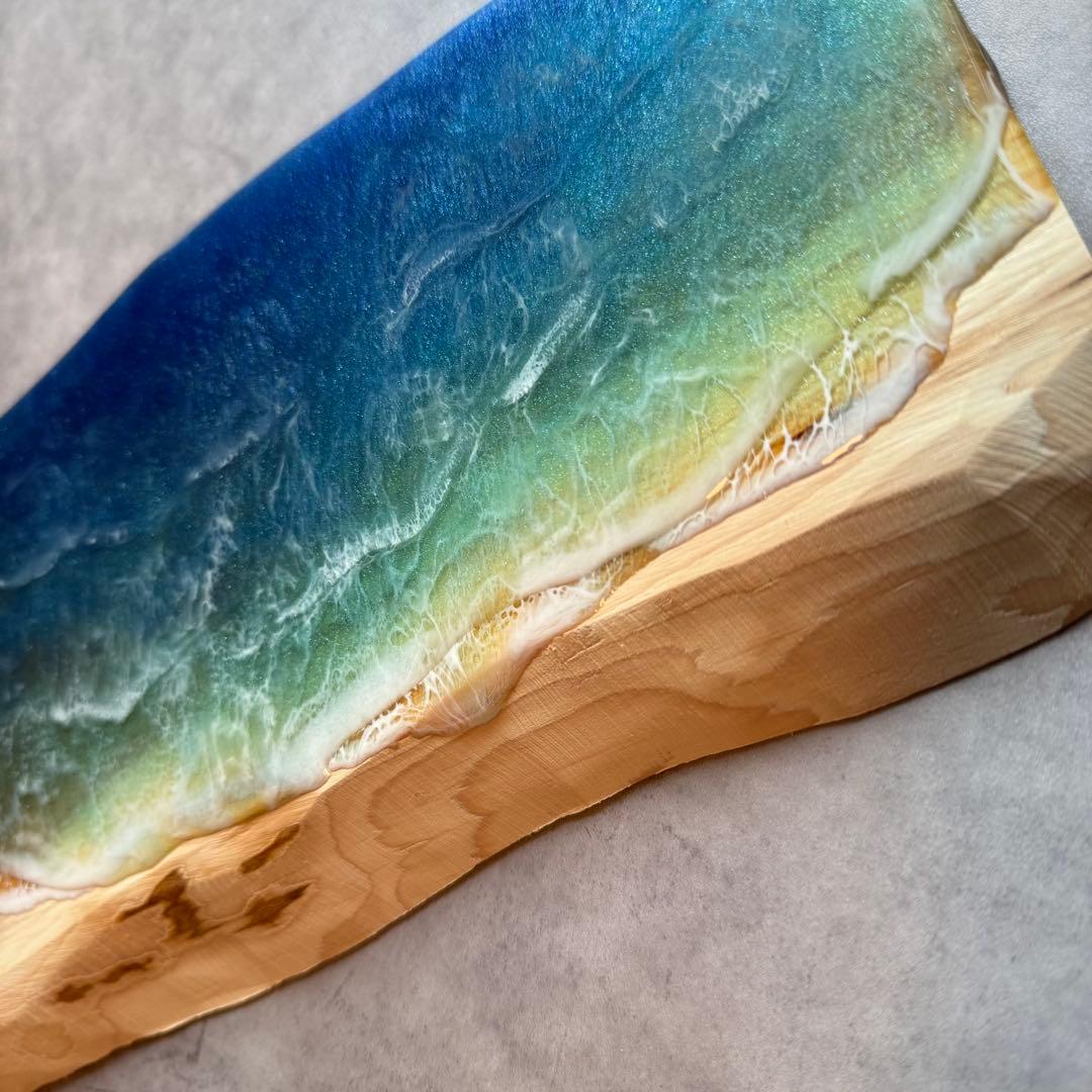 Sea Wood Collection - 波音の調べ【無垢 一枚板 耳付き】