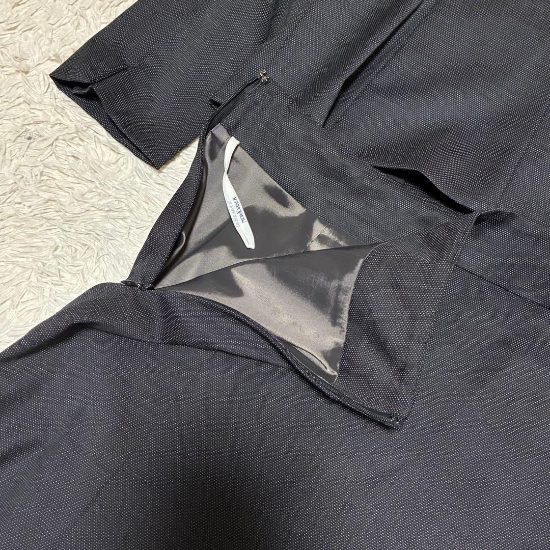 NEWYORKER 2024年モデル チャコール ノーカラージャケット スカート