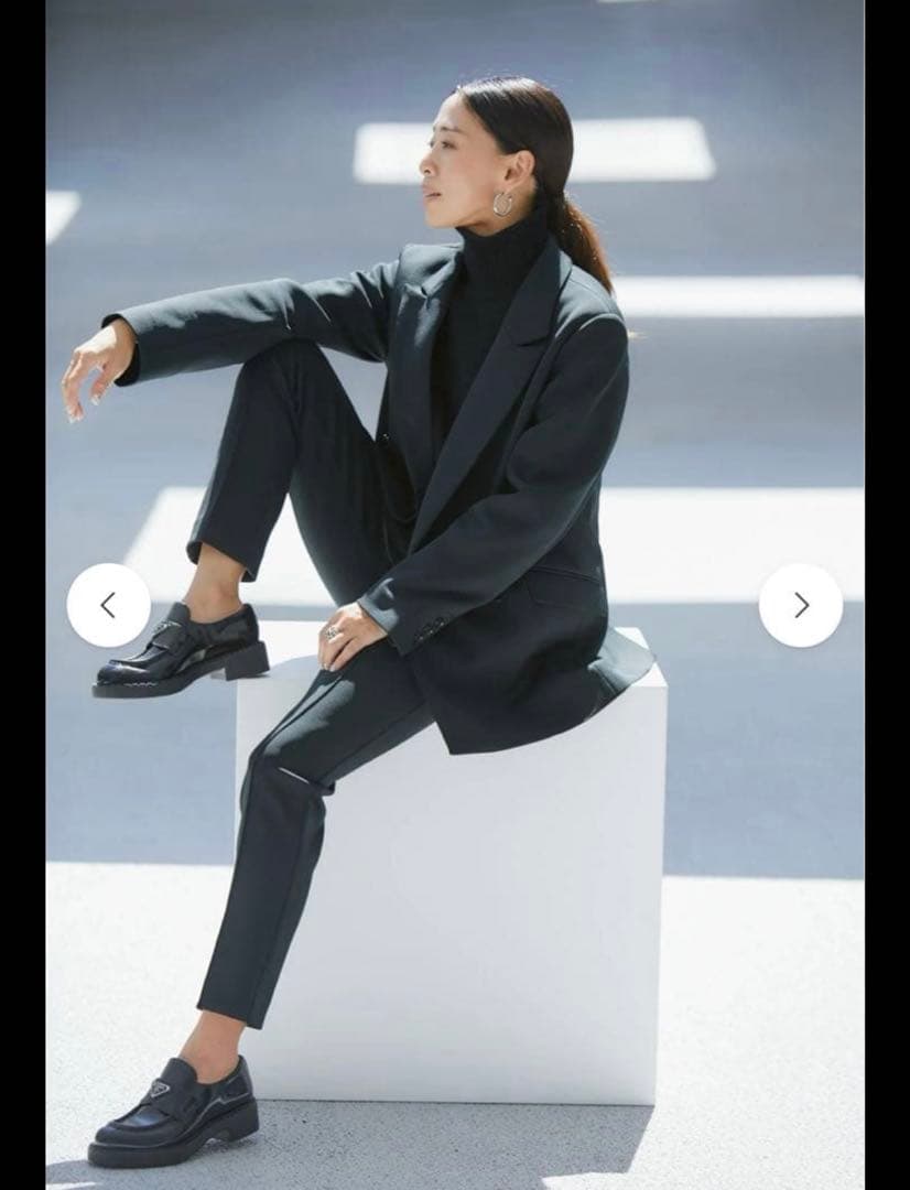 【野沢和香さん】WE'RTHY ダブル ジャケット ブラック