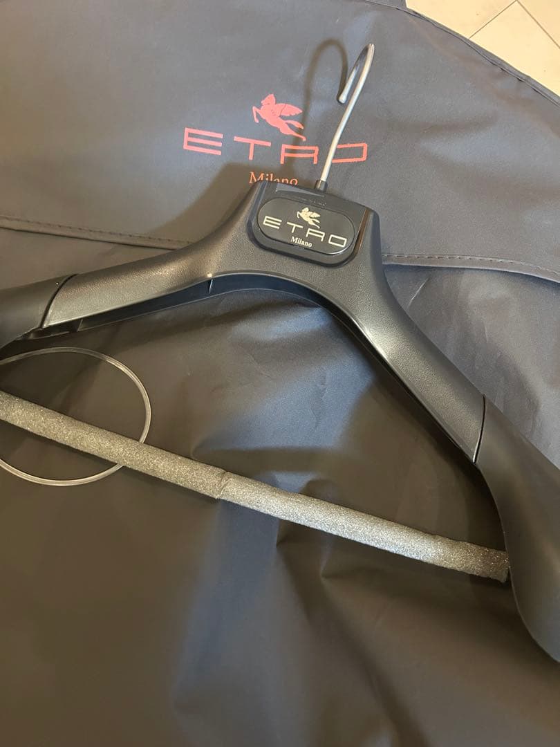 ETRO ペイズリー柄スーツ 黒44