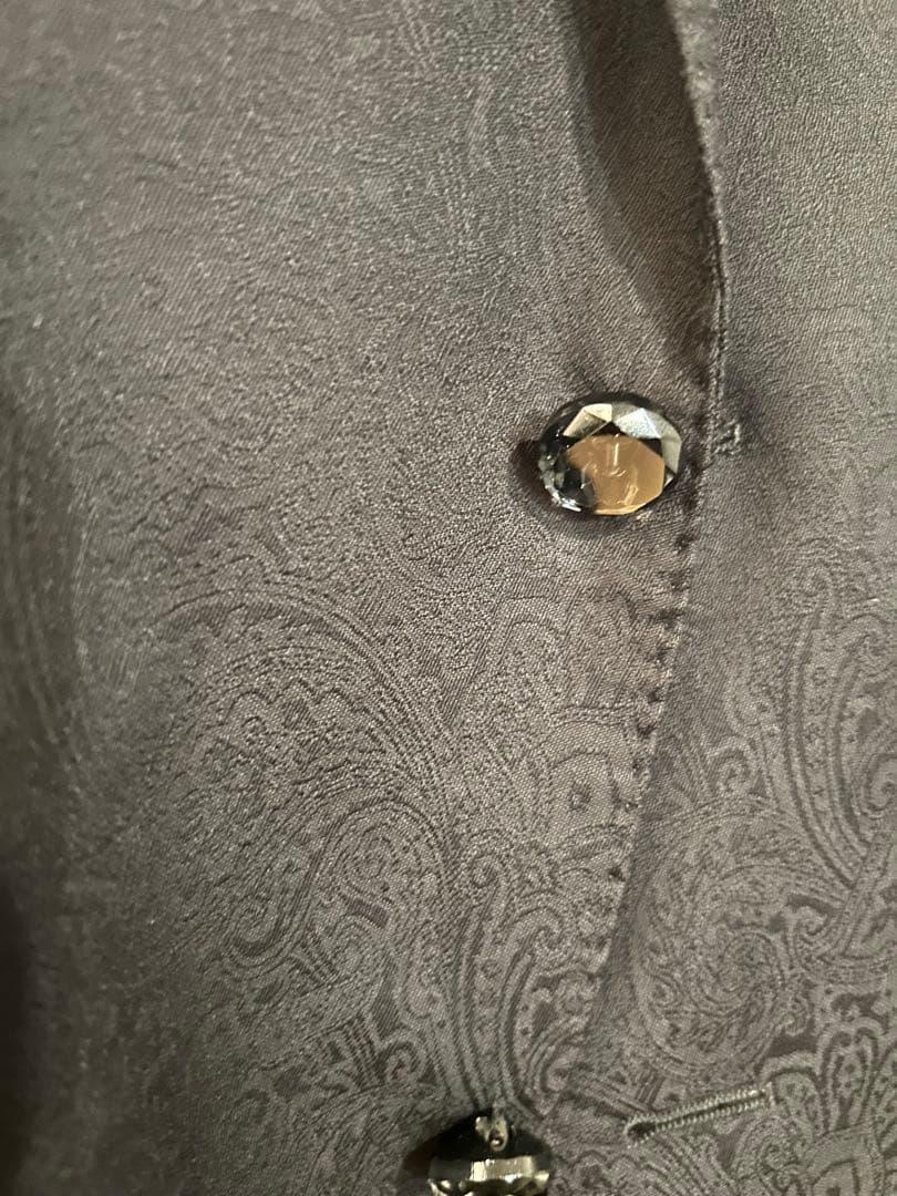 ETRO ペイズリー柄スーツ 黒44