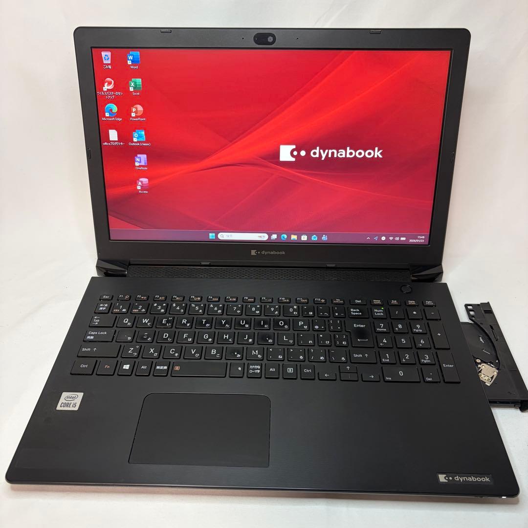 準美品 dynabook BJ65 10世代 i5 8GB 15.6型 オフィス