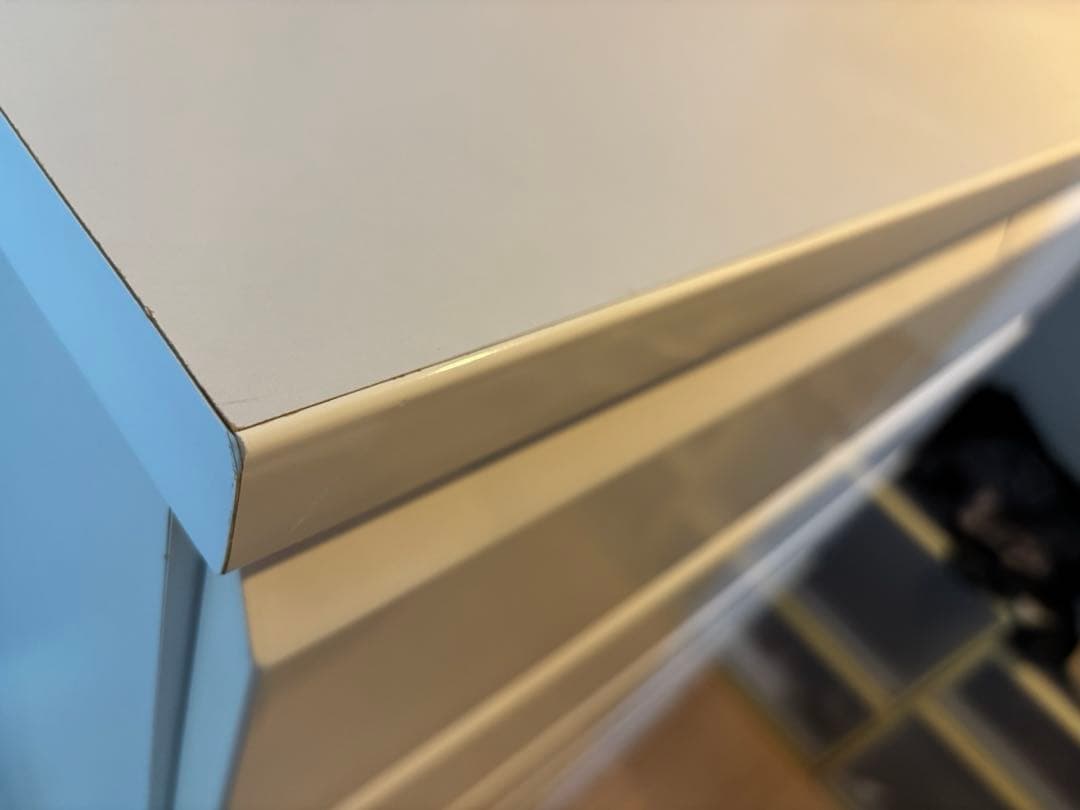 幅80 ハイチェスト　ホワイト　6段