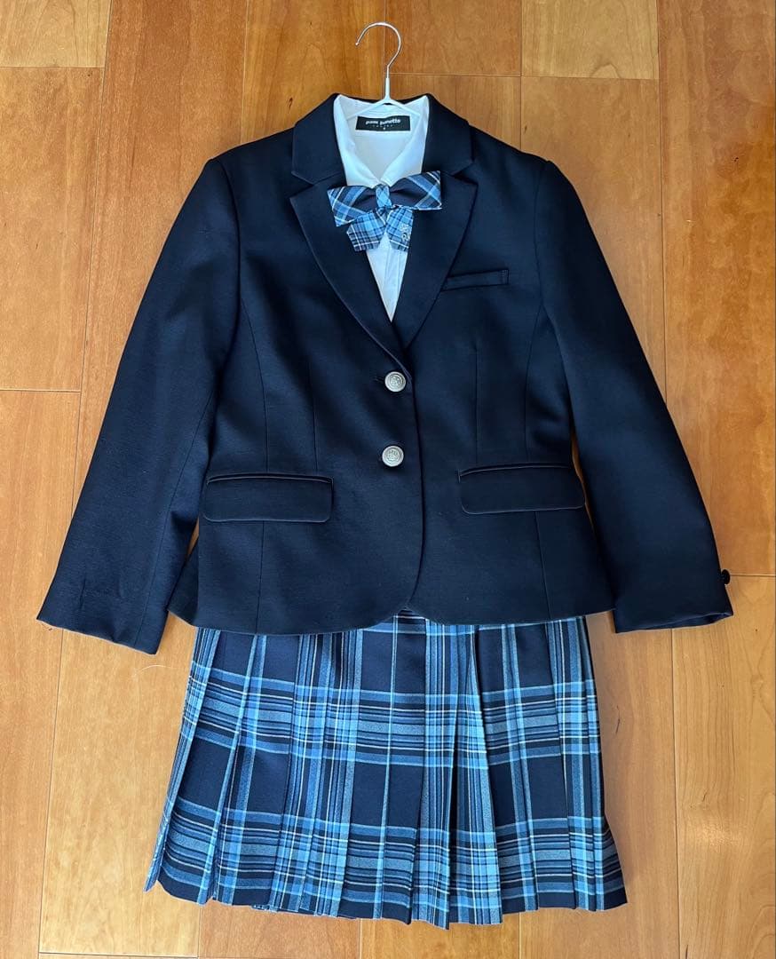ジュニアブレザー ネイビーpom ponette150中学受験