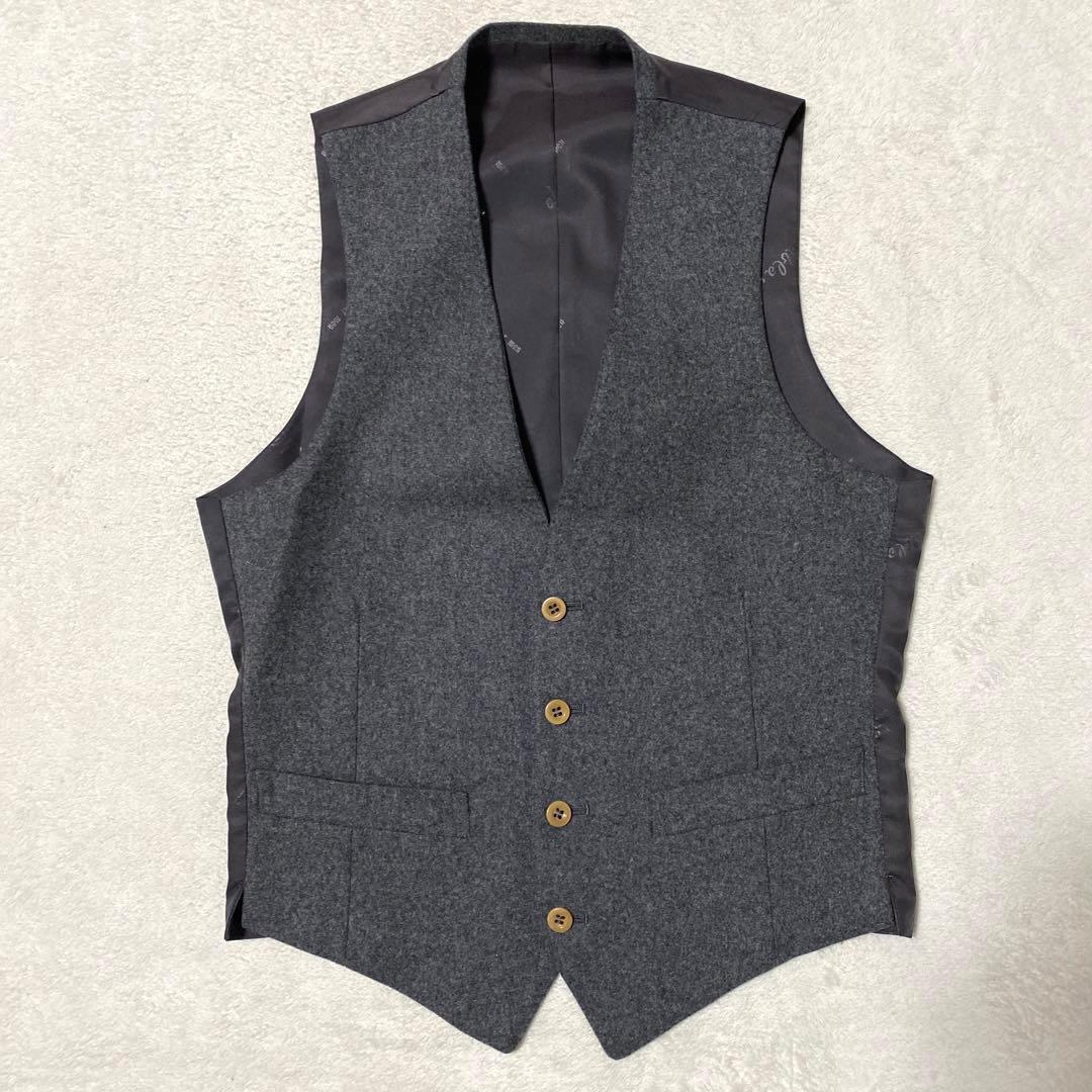 ✨希少✨abla ダブルブレスト スーツ グレー　スリーピース　ダブル　ウール