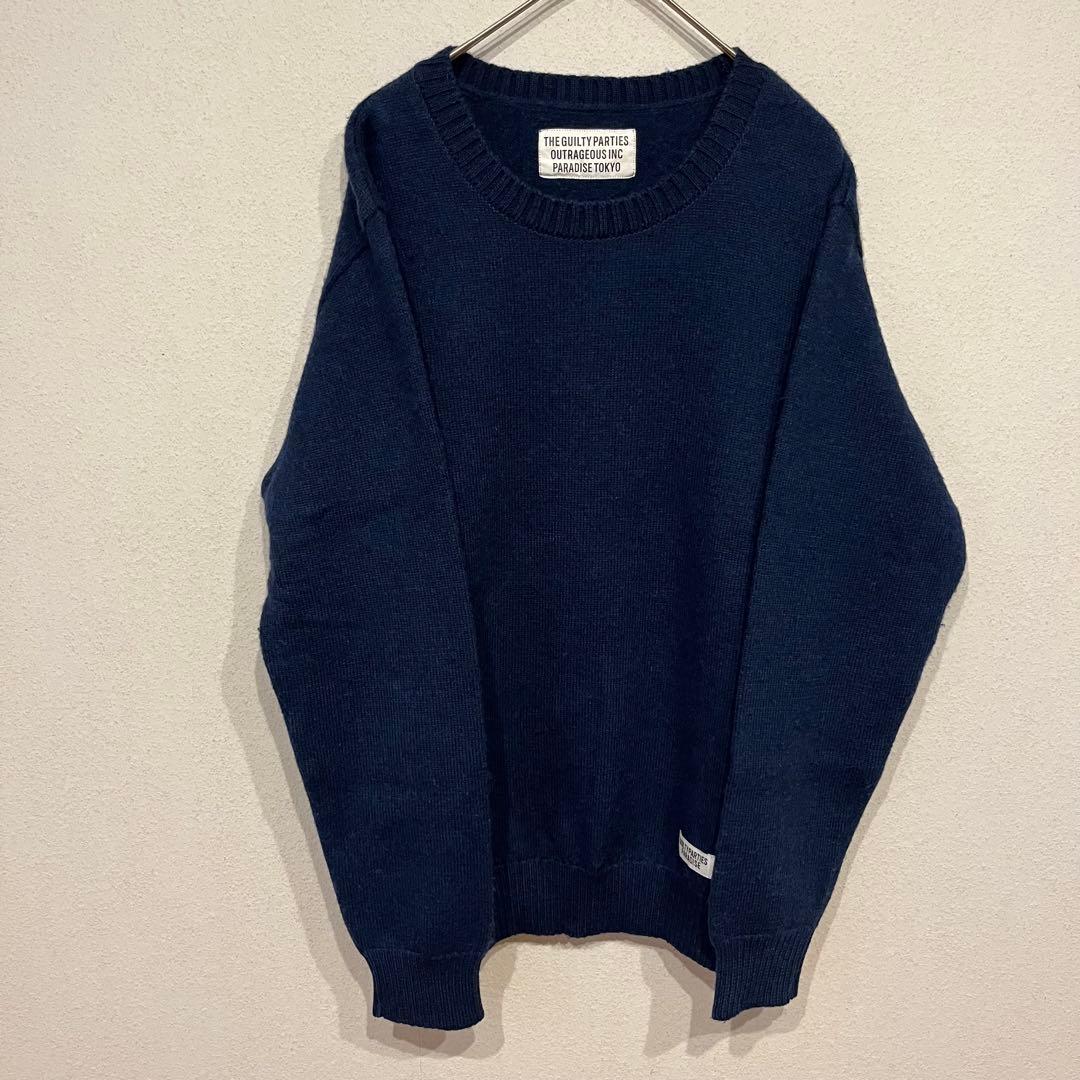 【美品】WACKO MARIA CLASSIC CREWNECK SWEATER