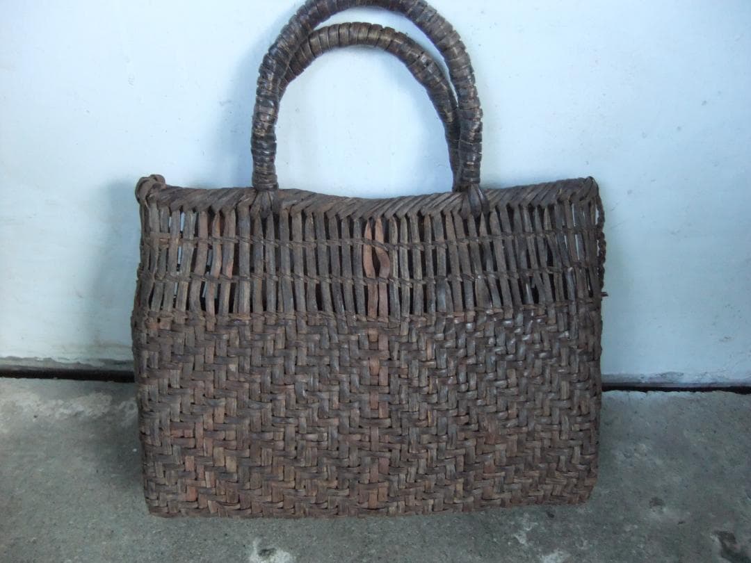 ヴィンテージ 山葡萄かご